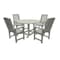Highwood Usa Lehigh 5pc Round Outdoor Patio Furniture Dining Set AD-DNL48-CGE - alternate 1